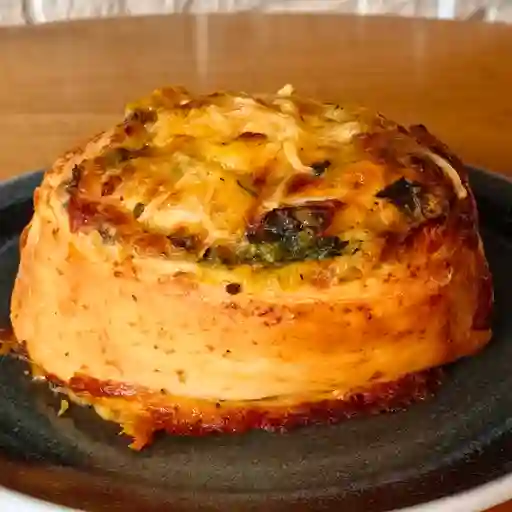 Pastel de toccineta y espinaca
