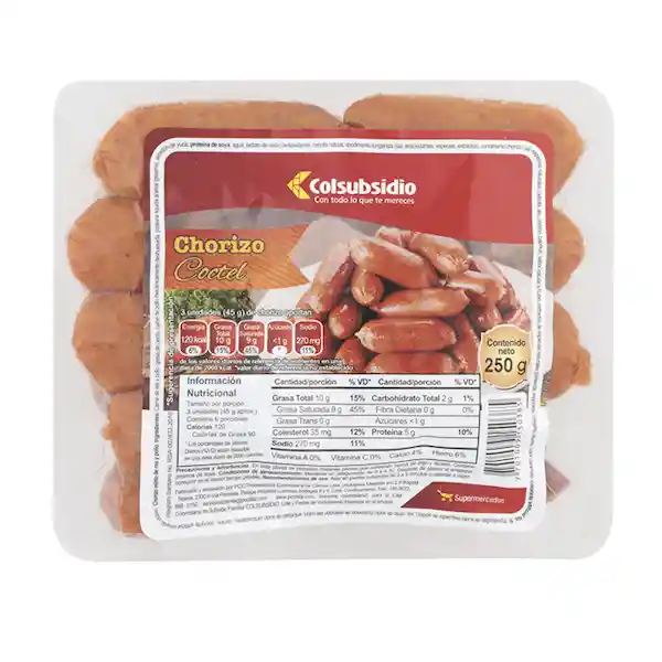 Colsubsidio Chorizo Coctel