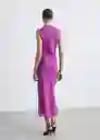 Vestido Gracy2 Morado Talla S Mujer Mango