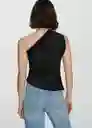 Top Lemon Negro Talla S Mujer Mango