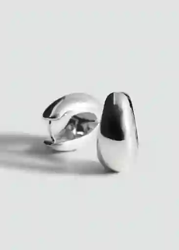 Pendientes Simon Plata Talla 99 Mujer Mango