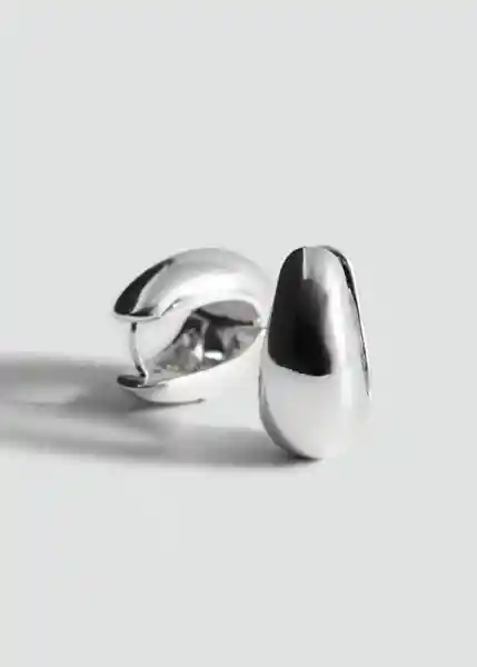 Pendientes Simon Plata Talla 99 Mujer Mango