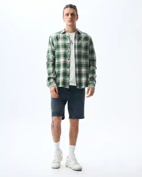 Camisa Hombre Verde Talla S 811G503_VER195420 Americanino