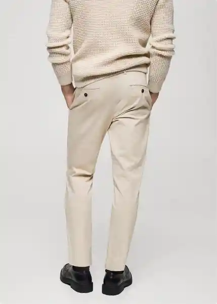 Pantalón Prato Piedra Talla 38 Hombre Mango