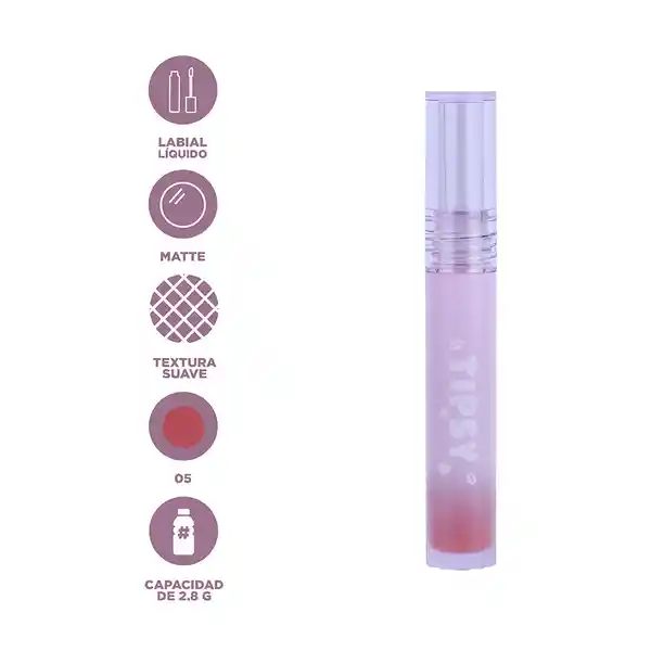 Labial Líquido Tipsy Series 05 Miniso