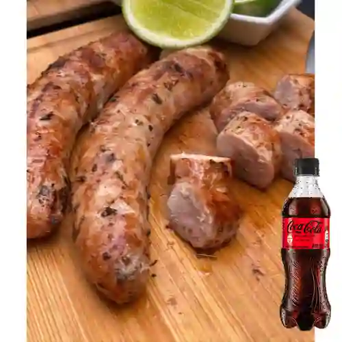 Combo Plato de Chorizos + Coca Cola Sin Azúcar 400 ml