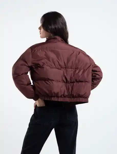 Abrigo Print Mujer Cafe Acerbo Ultraoscuro Talla M Naf-Naf 