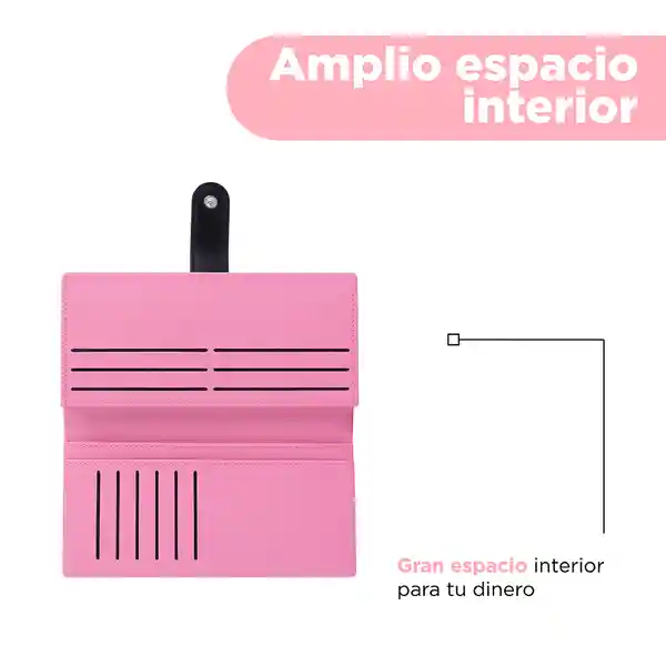 Cartera Para Mujer Grande Coleccion Barbie Rosa Intenso Miniso