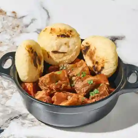 Chicharrones en salsa bbq