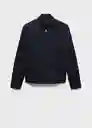 Chaqueta Talco Azul Noche Talla M Hombre Mango