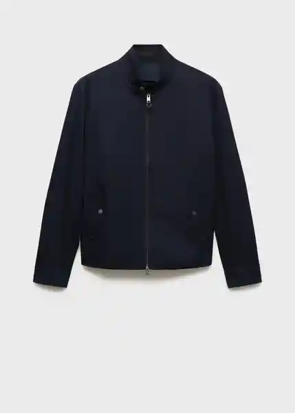 Chaqueta Talco Azul Noche Talla M Hombre Mango