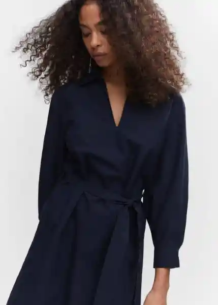 Vestido Pop-H Navy Talla XS Mujer Mango