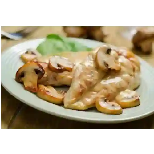 Pollo Asada en Salsa de Champiniones