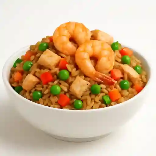 Arroz con Camaron y Pollo Mediano