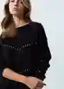 Tejido 481G088 Negro Puro Ultraoscuro Talla S Mujer 481G088 Naf Naf