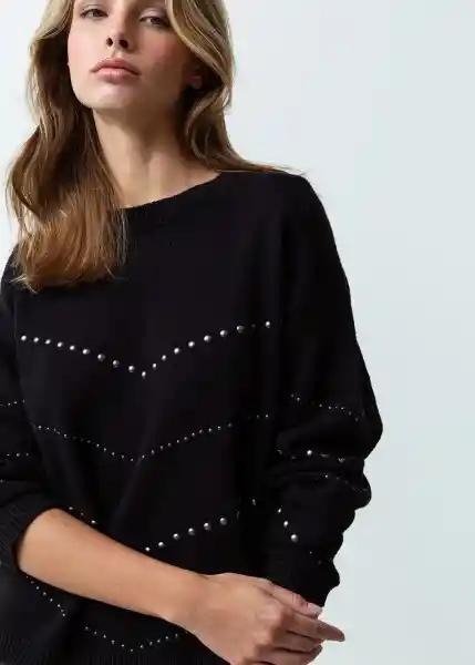 Tejido 481G088 Negro Puro Ultraoscuro Talla S Mujer 481G088 Naf Naf