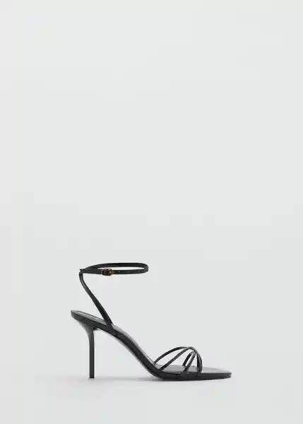 Sandalias Zazo Negro Talla 39 Mujer Mango