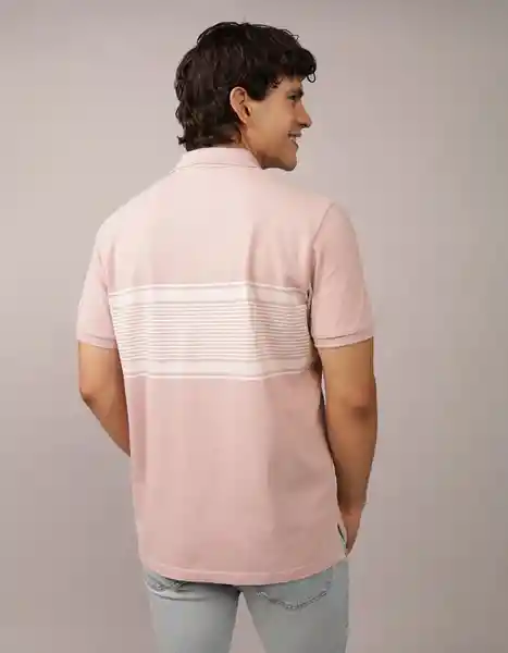 Camiseta Polo Hombre Rosa Talla: MEDIUM 4394615 American Eagle