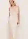 Vestido Hanoi Offwhite Talla S Mujer Mango