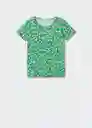 Camiseta Mngfi-H Verde Talla XS Mujer Mango