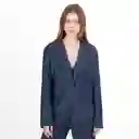 Chaqueta Tipo Denim Azul Talla S 547192