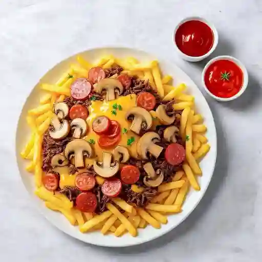 CARNE CON CHAMPIÑONES