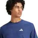 Adidas Camiseta Stretch Manga Corta Hombre Azul T XL