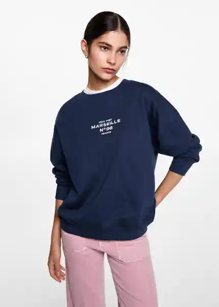 Sudadera Riviera Azul Talla 18 Teen Niñas Mango