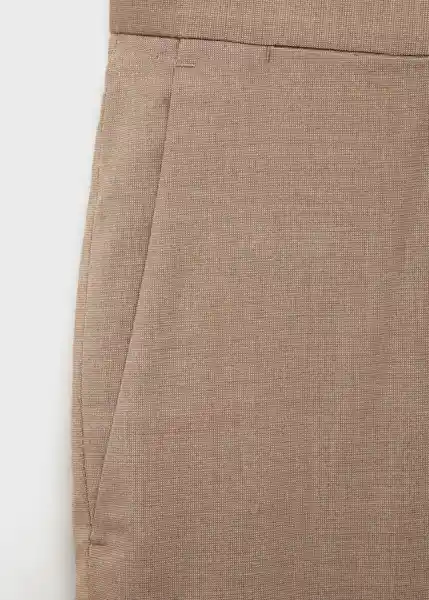 Pantalón Milan Beige Talla 42 Hombre Mango