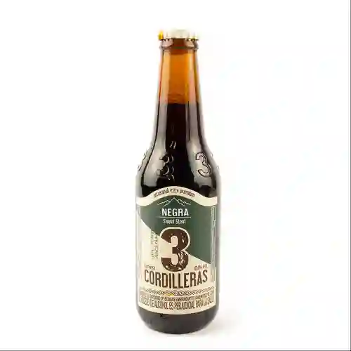 Cerveza 3 Cordilleras Negra en Botella