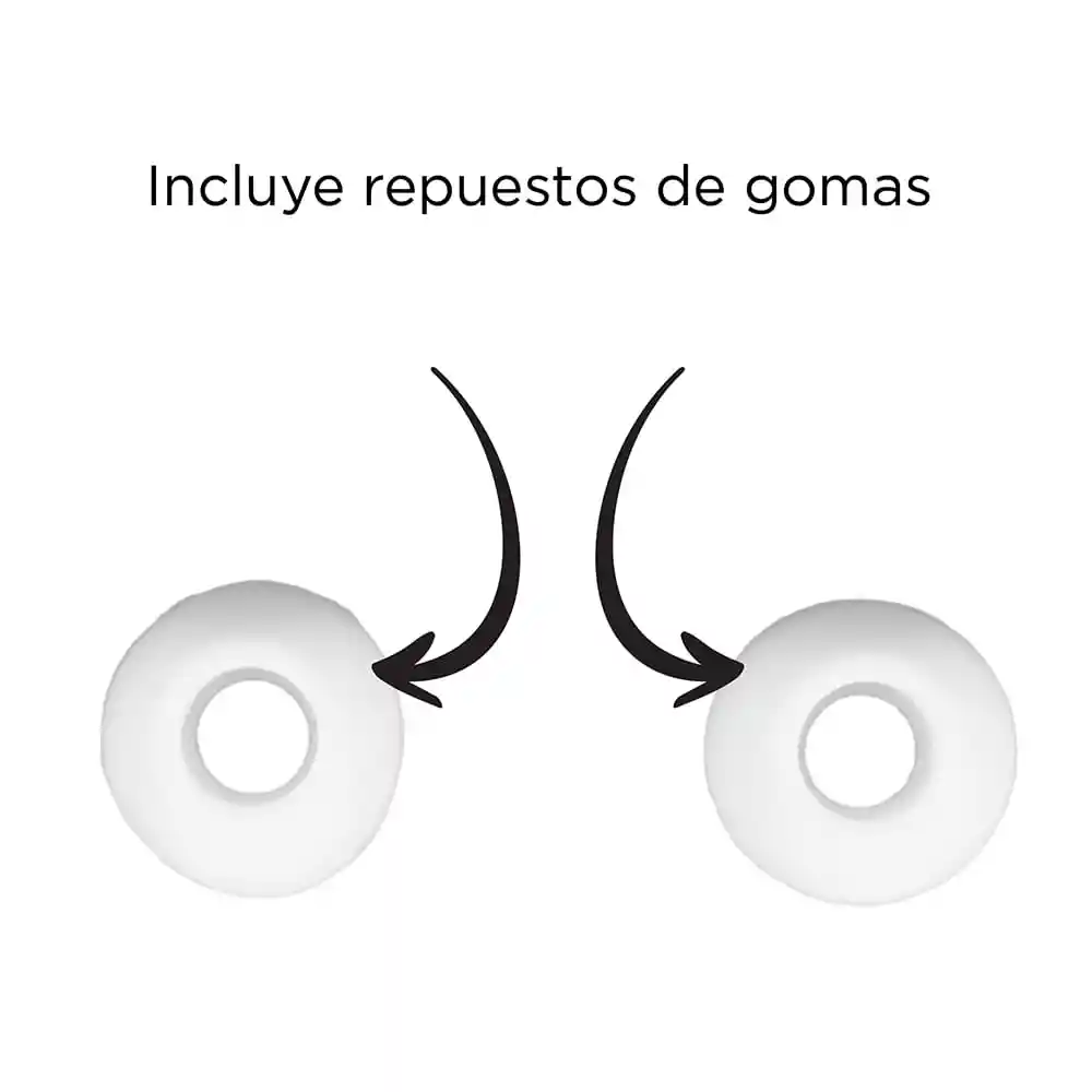 Miniso Audífonos Inalámbricos Tws Con Tapón de Rosca M1 Blanco