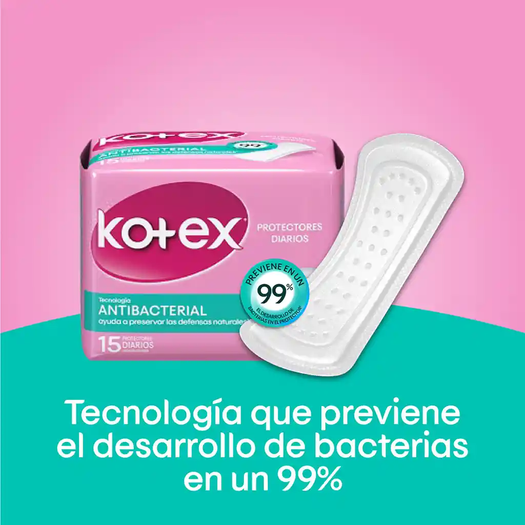 Kotex Protectores Diarios Antibacterial