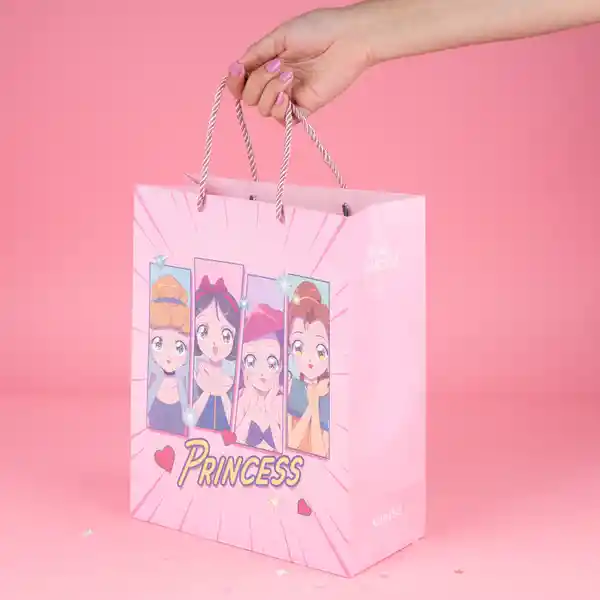 Bolsa de Regalo Serie Disney Manga Princesas Grande Miniso