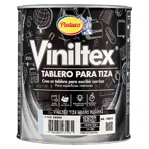 Viniltex Tiza Pizarra Cuarto Negro