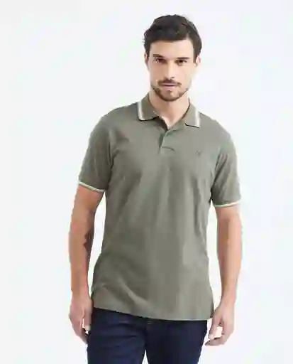 Camiseta Polo Stripes Verde Galeras Ultraoscuro XXL Chevignon