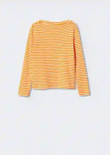 Camiseta Saco Naranja Talla S Mujer Mango