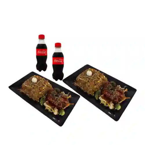 Combo Doble Teriyaki +cocacola 250ml