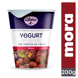 Yogurt Original Alpina Mora Vaso 200g