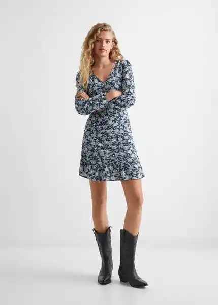 Vestido Toffy Marino Talla 18 Teen Niñas Mango