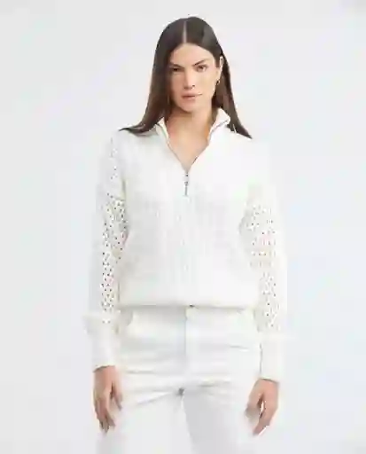 Sueter Comfy Crudo Porcelana Claro Talla M Mujer Chevignon