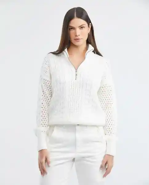 Sueter Comfy Crudo Porcelana Claro Talla M Mujer Chevignon