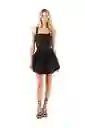Vestido Corto Ivanna Negro Talla M Mercedes Campuzano