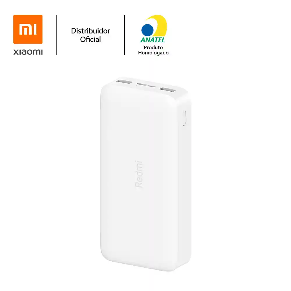 Xiaomi 20000 mah Redmi 18w Fast Charge Power Bank White