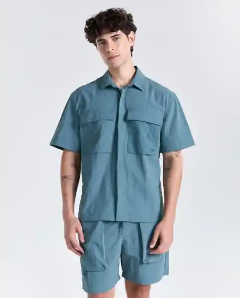 Camisa Hombre Verde Talla L 819G006_VER184612 Americanino