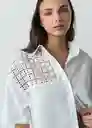 Camisa Mujer Crudo Puro Claro Talla M 512G078 Naf Naf