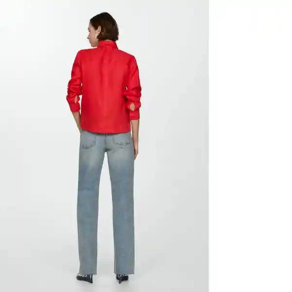 Sobrecamisa Rodas Coral Talla S Mujer Mango