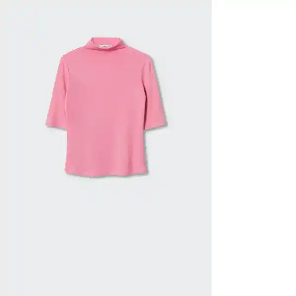 Camiseta Liloman Rosa Talla S Mujer Mango