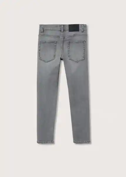 Jeans Slim Tejano Gris Talla 07 Niños Mango