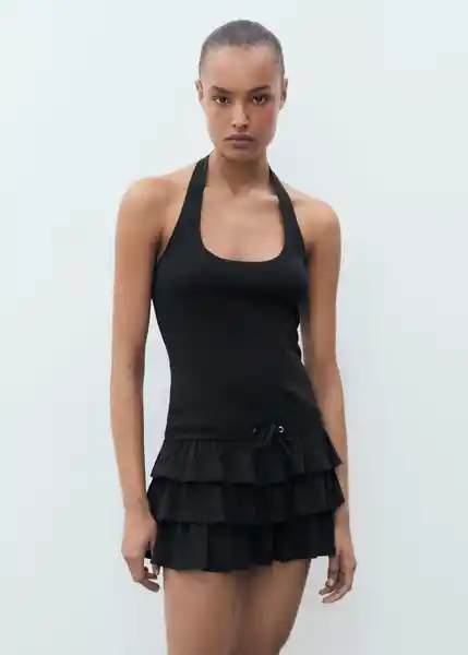 Vestido Giuseppe Negro Talla M Mujer Mango