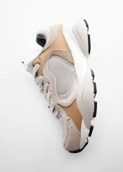 Zapatos Deportiva Clot Beige Talla 41 Mujer Mango